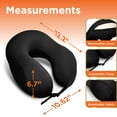 thumbnail image 4 of BLACK+DECKER Memory Foam Travel Pillow, Ergonomic Cervical Neck Pillow, Black, 4 of 8