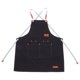 thumbnail image 1 of FUTUREORYY Delantal De Lona Impermeable Negro Con Bolsillos Y Cruzados Para Y Jardinería, 1 of 8