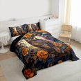 thumbnail image 3 of Homewish Jungle Hippie Owl Full Size Comforter Sets, Bohemian Rustic Animal Bedding Comforter Set, Vintage Rustic Rose Flower Reversible Bedding Sets, Breathable Home Decor, 3 Pieces, 3 of 8