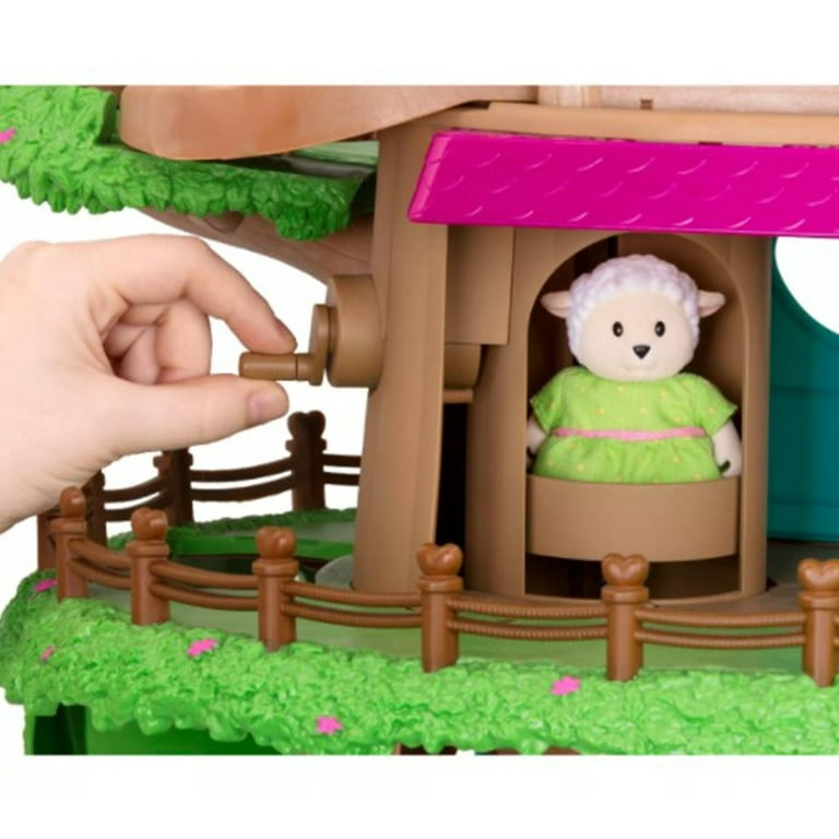 Li'l Woodzeez Toy Treehouse with Elevator 22pc - Treehouse Playset