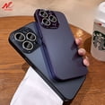 thumbnail image 2 of AG-funda mate delgada Original para iPhone 12, 13, 14 Pro Max, 14 Plus, 14Pro, 13Pro Max, Protector de lente de vidrio trasero duro de negocios Fivean unisex, 2 of 2