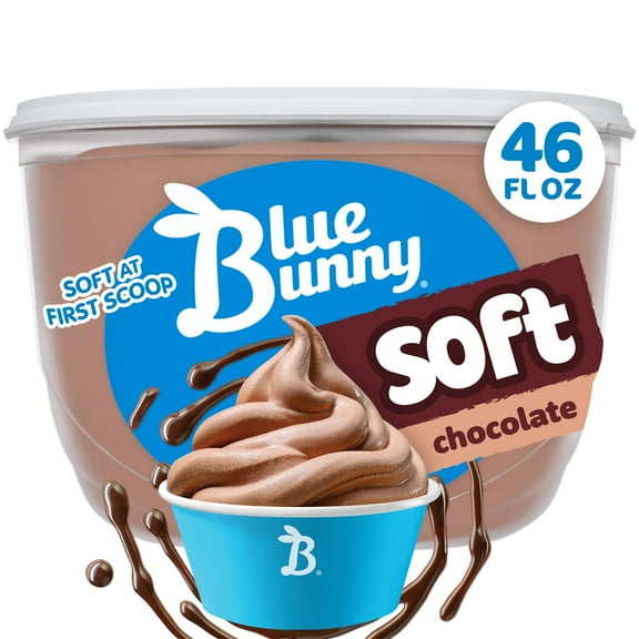 Blue Bunny Soft Chocolate Premium Frozen Dessert, 46 fl oz