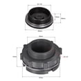 thumbnail image 2 of Uxcell G1-1/2 Thread Bulkhead Tank Adapter with Plug Fitting 1 Set, 2 of 5