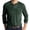 Green, variant on Mens Dress Shirts Style Spring Autumn Button Round Neck Solid Color Long Sleeve Pocket Detail Bottoming Shirt