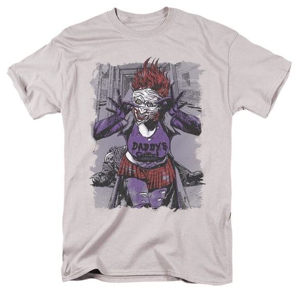 JLA Justice League Jokers Daughter S/S Adult 18/1 T-Shirt Silver