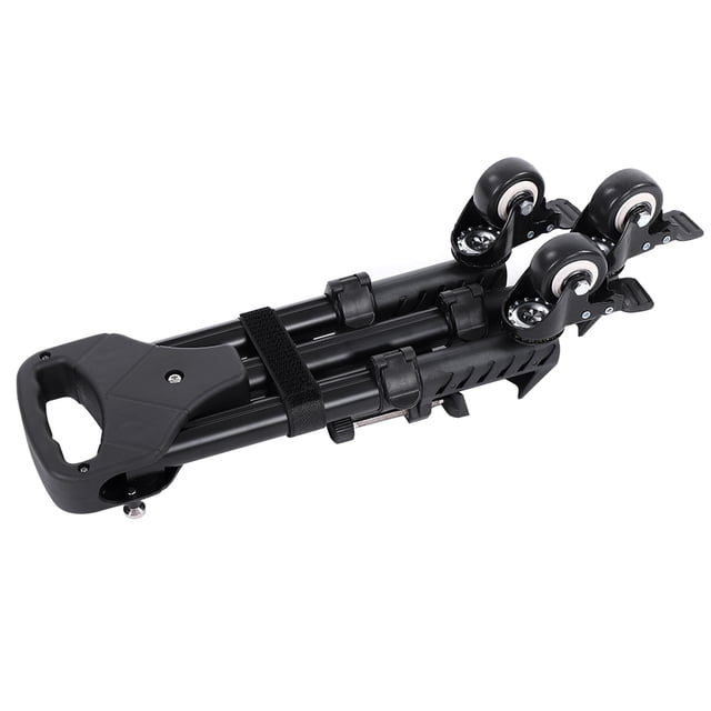 - Trípode Plegable Para Soporte Universal Para Cámara, Aluminio Ligero Con 3 Ruedas
