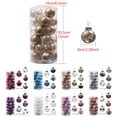 thumbnail image 4 of Advancent Paquete de 30 bolas de Navidad de 6 cm, fiesta temática, vacaciones, Navidad, colgante, Fondo de boda, fotografía, decoración de patio Kits de decoración para fiestas Rojo Advancent HA065288-01B, 4 of 6
