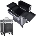 thumbnail image 1 of Carrito grande para cosméticos Makeup Train Case Mecucasi Rolling, 1 of 9