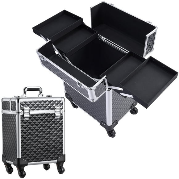 Carrito grande para cosméticos Makeup Train Case Mecucasi Rolling