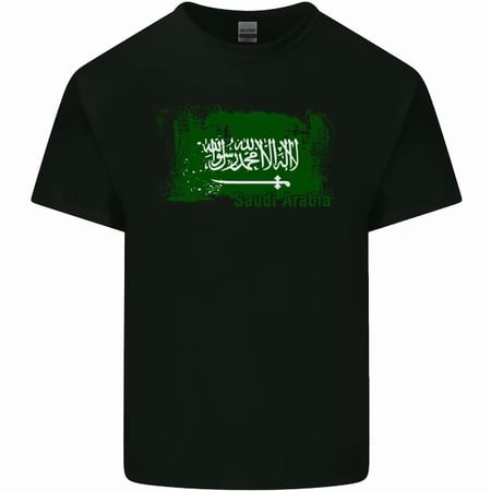 Saudi Arabia Football Distressed Flag T-Shirt