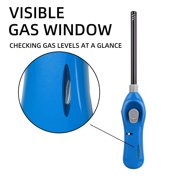 Candle Lighters Multipurpose Extended Long Gas Lighter Wand Refillable for Kitchen Fireplace Pilot Light DIY BBQ Grill Stove 4 Pack (Butane Included)