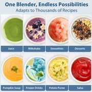 Aeitto Blender for Kitchen,68oz 1800W Smart Blender for Smoothies withStainless Steel 6-Blade,7 Preset Programs,Digital Timer & Custom Speed Control