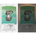 thumbnail image 2 of Dog Teal and Green Watercolor Ceramic Night Light, 2 of 2