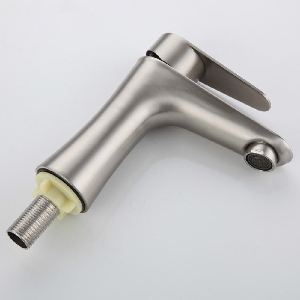 Dleadar Bathroom Basin Faucet Stainless Steel Cold Water Tap Toilet Single Lever Kitchen Sink Tap Bathroom Washbasin Faucet Home Decor