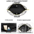 thumbnail image 5 of Farmhouse Cow Travel Tote, Black and White Cow Pattern Weekender Duffel, Cute Cow Lovers Print Multipurpose Carry-on Bag, 5 of 5