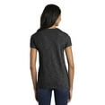 thumbnail image 2 of District Adult Female Women Electric Heather Short Sleeves T-Shirt Black Medium, 2 of 4