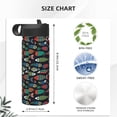 thumbnail image 4 of Sikiie Hand Drawn Colorful Fishes Print 18OZ Insulated Straw Cup, Portable Leak-proof Sports Water Bottle, Stainless Steel Water Cup Suitable for Home and Outdoor, 4 of 8