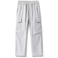 thumbnail image 3 of RMGVDSD Mens Cargo Pants Hiking Pant Men's Cargo Pants Lightweight Work Trousers Straight Loose Fit Breathable Casual Trousers Outdoor Hiking Pants Fashion Soft Slacks, 3 of 9