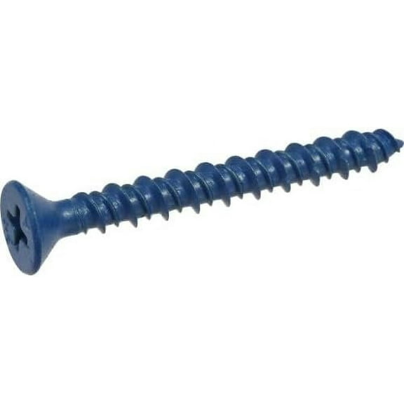 Hillman Fasteners 375307 0.25 x 1.25 in. Flat-Head Tap Concrete Screw Anchor - 100 Count