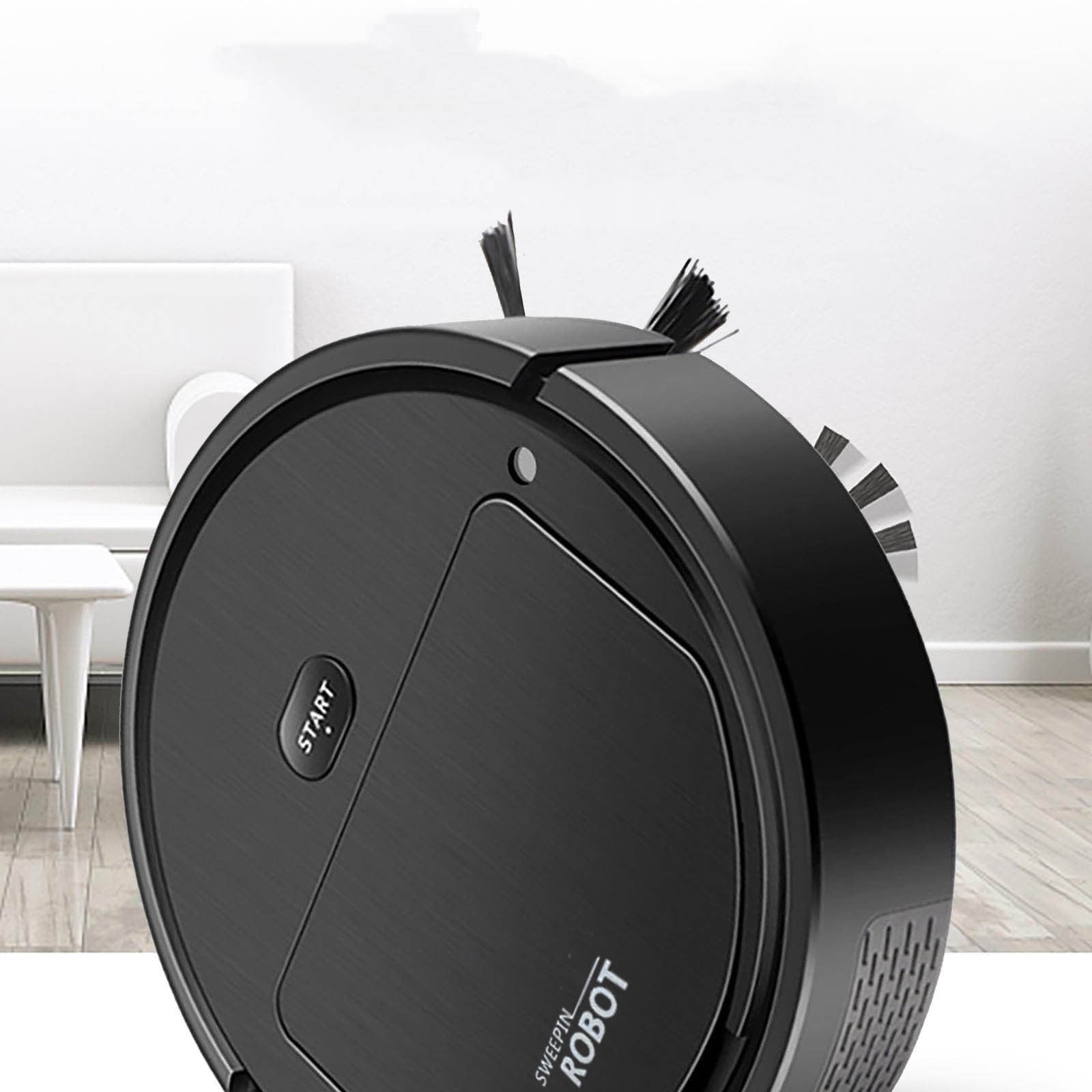Qocolhg Robot Vacuum Cleaner with Humidifier Spray, Robot Vacuum with Humidifier Spray, Household Robotic Vacuum, 2 in 1 Spray Humidifier Vacuum, Suitable for Pet Hair, Hard Floors, Carpets