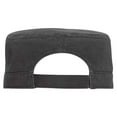 thumbnail image 3 of OTTO CAP Military Hat. Garment Washed Superior Cotton Twill Binding Trim Visor. 100% Cotton - Unstructured Soft Crown, Charcoal Gray, 3 of 3