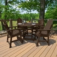 thumbnail image 2 of Highwood's 48" Round 5-pc Hamilton Dining Set - Counter Height, Outdoor, Eco-friendly, Synthetic Wood, 2 of 10