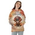 thumbnail image 4 of Happy Thanksgiving Pug Turkey Costume Pumpkins Autumn Leaves All Over Print 3D Hoodie Unisex Merch Hoodies Dog Lover Gifts - 13014, 4 of 6