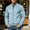 Light Blue Coats for Men, variant on Mens Stand Collar Faux Suede Bomber Jacket Full Zip Rib Cuff Minimal Seam Soft Outerwear for All Season Versatile Daily Street Style Army Green S
