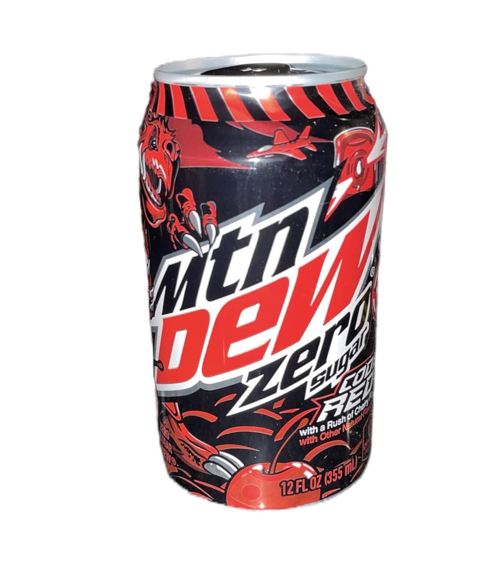 (2 pack) Mtn Dew Code Red Zero - Sugar with saney Coaster 12 oz Cans (Code Red Zero Sugar (Pack of (12) Cans 12 oz))