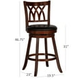 thumbnail image 3 of Hillsdale Tateswood 46.75" Wood Transitional Bar Stool in Cherry, 3 of 9