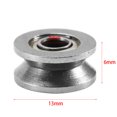 thumbnail image 1 of 10pcs V624ZZ Micro V Groove Ball Rodamiento, hecho de acero al carbono de alta calidad, blindaje doble, utilizado en sistemas de movimiento lineal, 4 * 13 * 6 mm v rodamientos, 1 of 8