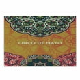 thumbnail image 1 of Hispanic Cutting Board, Themed Illustration with Folkloric Motifs of Cinco de Mayo Image, Decorative Tempered Glass Cutting and Serving Board, in 3 Sizes, by Ambesonne, 1 of 2