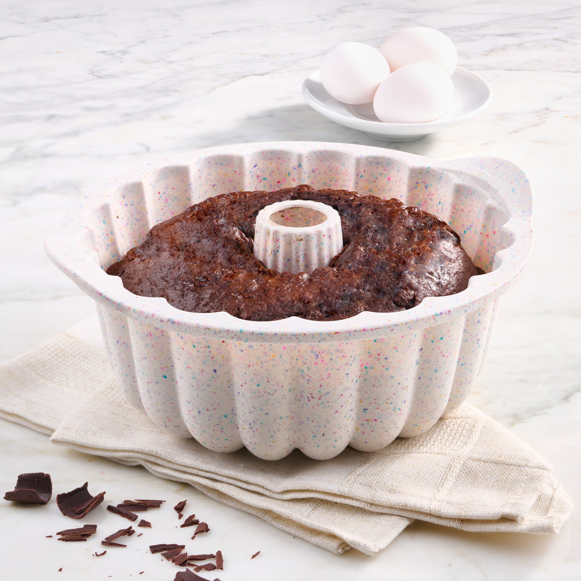 Trudeau Structured Silicone Fluted Cake Pan (or Bundt) - T63