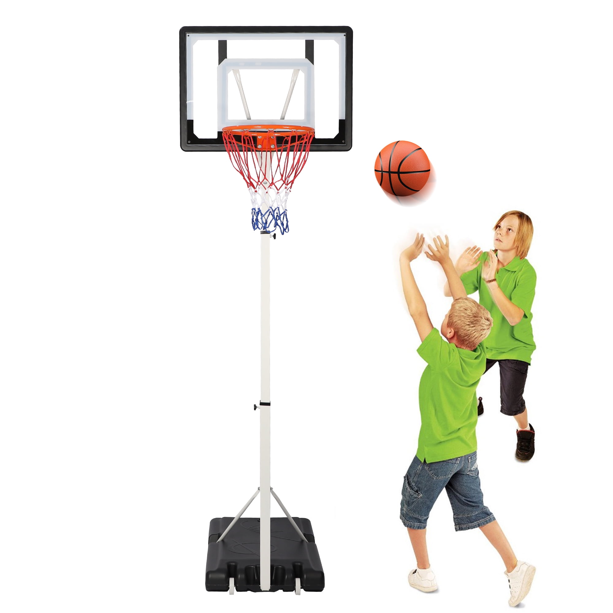 Basketball Hoop For Kids Goal Mini Set Outdoor Indoor Portable Adjustable w Ball 