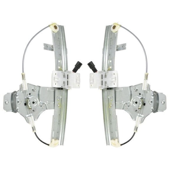 Rear Window Regulator and Motor Kit 2 Piece - Compatible with 2005 - 2010 Chevy Cobalt Sedan 2006 2007 2008 2009