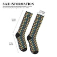 thumbnail image 4 of Sikiie Blue Floral 1 Pairs Compression Socks for Men and Women 15-20 mmHg Running Support Socks, 4 of 7