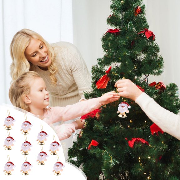 End of Year Clearance Skegnus Christmas Tree Small Pendants Doll Holding Bells Christmas Supplies Holiday Gifts Christmas Decorations Christmas Gifts