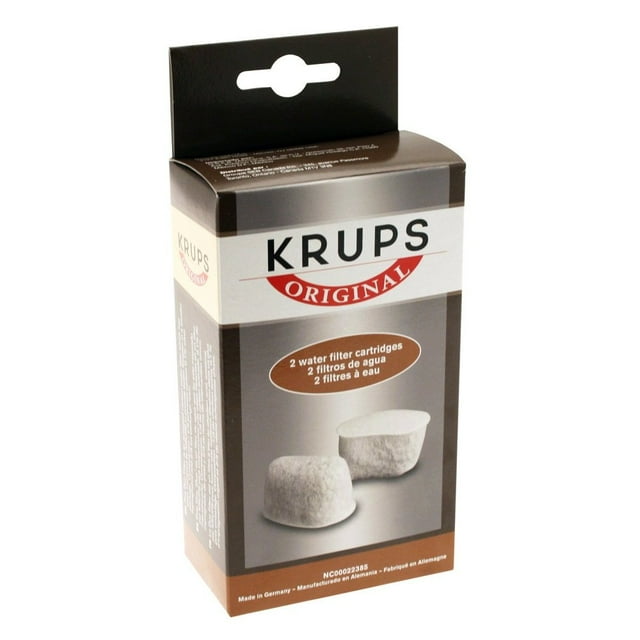 Sistema de filtración de agua KRUPS F47200 Duo Filters, paquete de 2