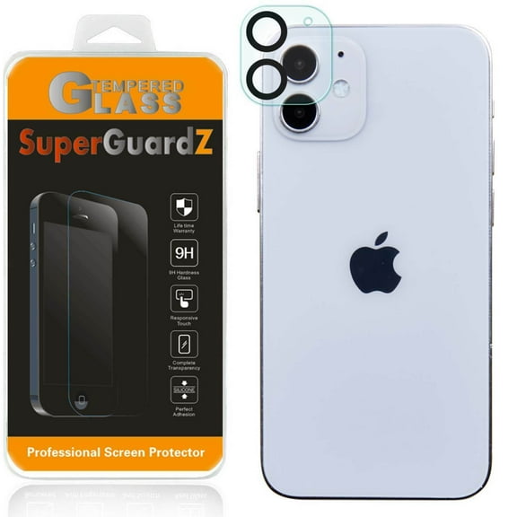 2-Pack For Rear Camera Lens of iPhone 12 Mini - SuperGuardZ Tempered Glass Screen Protector, Anti-Scratch, 9H Hardness, Anti-Bubble, Anti-Shock