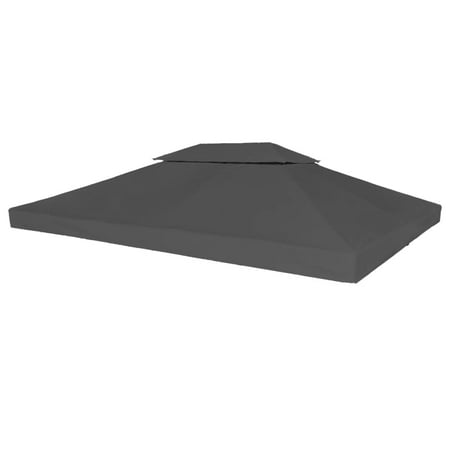 Replacement Canopy Top Inlife 2-Tier Gazebo Cover 157.5"x118.1" Anthracite