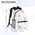 thumbnail image 2 of Fotbe Cute Poodle Dog Mochila Ligera Casual para Laptop para Hombres y Mujeres, Mochila Impermeable de Uso Diario, Mochila para Universidad, 2 of 6