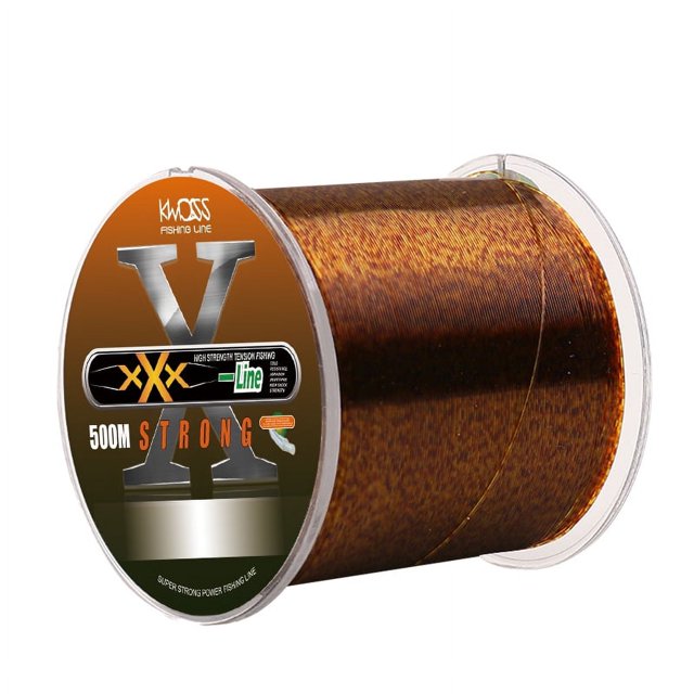 500m Gold/Green/Blue Spot Fishing Line Bionic Invisible Monofilament Fluorocarbon Coated Line with Nylon Spots Carp Fishing Line