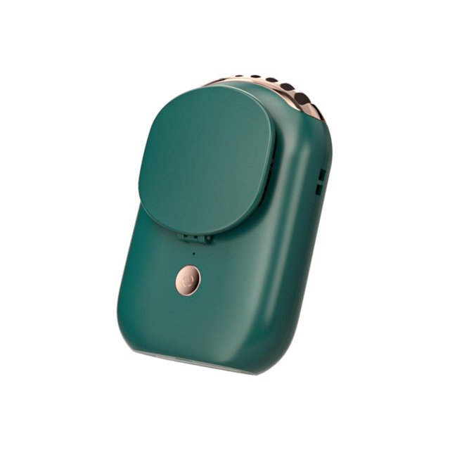De Cuello Silencioso Con Carga Usb Con Espejo De Maquillaje Ventilador De Cuello Colgante 3 Velocidad De Viento Ajustable Mini Ventilador De Mano Para Caminar Pesca Fitness Cateissary HA047703-01