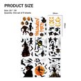 thumbnail image 2 of Halloween Window Clings, 9 Sheets Large Halloween Window Decorations Stickers Double-Sided Removable Glass Window Decals, 2 of 5