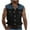 Navy, variant on snilers Men's Shirt Sleeveless Button Down Collared Blouses Color Block Stretch Vest Summer Athletic Casual Tops