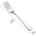 thumbnail image 5 of Cibeat Dinner Forks Set 24pcs Mirror Polished Stainless Steel Silverware Forks for Salad, Fruit, Pasta, Steak, Fish, Chicken, 5 of 6