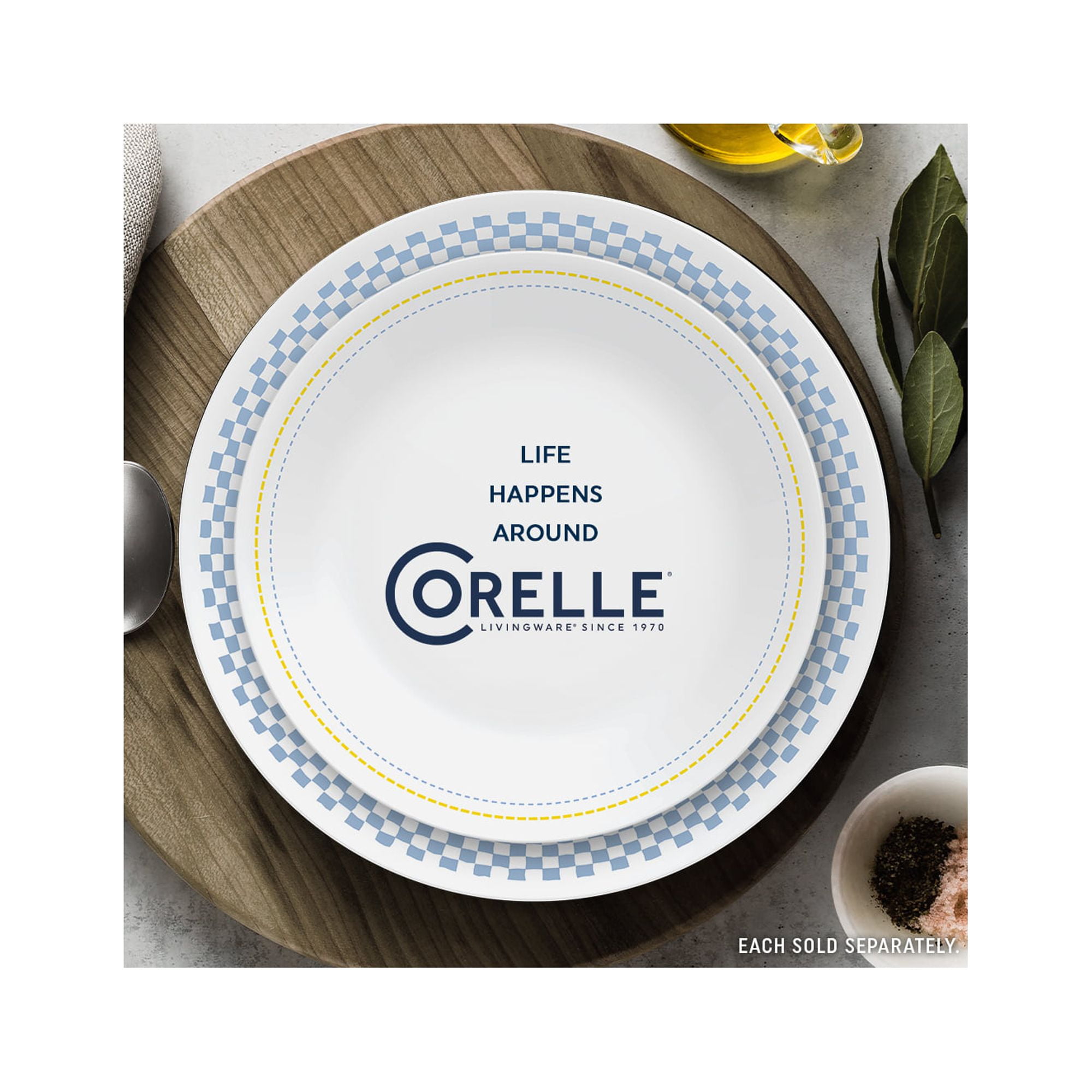 Corelle Amelia 8.5" Glass Salad Plate