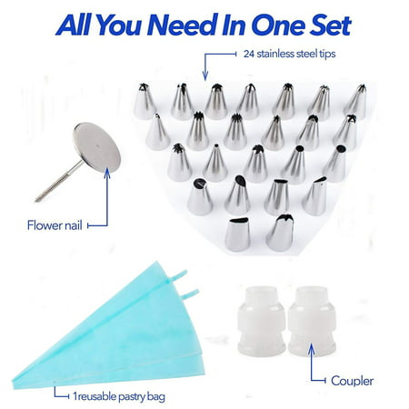 GLiving 32Pcs Cake Decorating Supplies Kit for Beginners All you needs for Baking