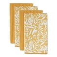 thumbnail image 1 of DII Nettoyage Collection Multi-Usages Microfibre, Set de Torchons, 16x19, Miel Or Floral, 4 Pièces, 1 of 6
