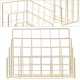 thumbnail image 3 of 1 soporte para documentos de aleación simple, para escritorio, para archivadores (dorado claro), 3 of 5